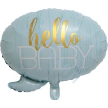 Rönesans Parti Hello Baby Folyo Balon Mavi 60 cm