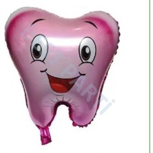 Best Parti Diş Pembe Folyo Balon 50 cm
