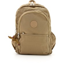 Çanta Trend Sanmorris Unisex Suya Dayanıklı Krinkıl Kumaş Çok Gözlü Büyük Boy Okul ve Sırt Çantası