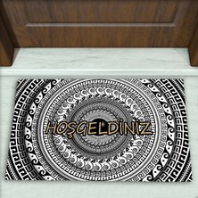 Colorix Carpet Geometrik Desenli Dekoratif Kapı Önü Paspası No: 1345