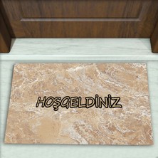 Colorix Carpet Mermer Desenli Dekoratif Kapı Önü Paspası No: 1433