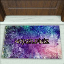 Colorix Carpet Modern Desenli Dekoratif Kapı Önü Paspası No: 1103