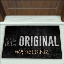Colorix Carpet Yazı Desenli Dekoratif Kapı Önü Paspası No: 1813