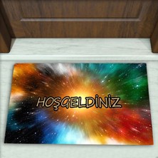 Modern Desenli Dekoratif Kapı Önü Paspası No: 1626