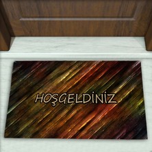 Modern Desenli Dekoratif Kapı Önü Paspası No: 1611
