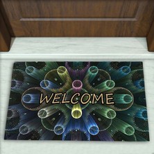 Colorix Carpet Modern Desenli Dekoratif Kapı Önü Paspası No: 1600