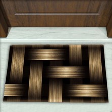 Colorix Carpet Hasır Desenli Dekoratif Kapı Önü Paspası No: 1837