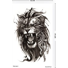 BP Tattoo Aslan Geçici Dövme Unisex Tattoo Kol Bacak Omuz Dövmesi