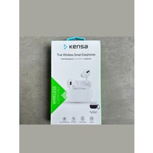 Kensa Kb-61 Bluetooth Kulaklık Beyaz / Silikon Kılıflı