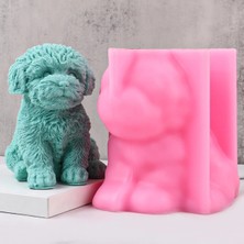 Hogart Design Büyük Teddy Köpek Mum Silikon Kalıp