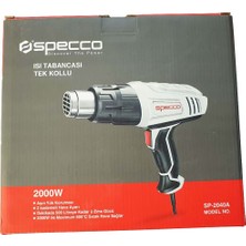 Specco - Sıcak Hava Tabancası Tek Kollu 2000W Maximum 600°C Sıcak Hava