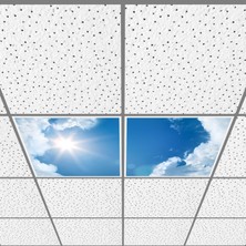 Gök Panel 60X60 LED Panel Aydınlatma Armatür Avize Sıva Altı Desenli 1x2 Ikili Grup 46510942SA