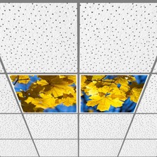 Gök Panel 60X60 LED Panel Aydınlatma Armatür Avize Sıva Altı Desenli 1x2 Ikili Grup 46510763SA