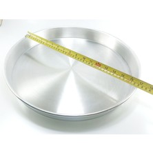 Rezzan Maraş 42 cm Alüminyum Tepsi Yuvarlak Baklava Börek Tava Tatlı Fırın Tepsisi