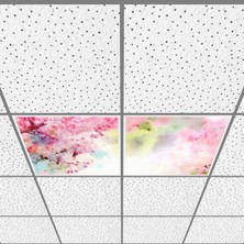 Gök Panel 60X60 LED Panel Aydınlatma Armatür Avize Sıva Altı Desenli 1x2 Ikili Grup 46510100SA