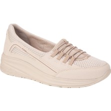 Forelli 30114-G Star Bej Kadın Comfort Spor Ayakkabı