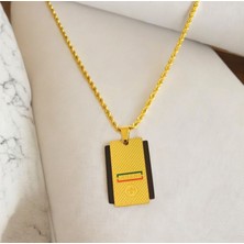 Hg.Aksesuar Erkek Halat Zincirli Desenli Çelik Kolye