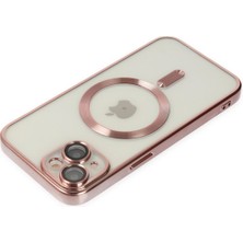 Newface iPhone 14 Kılıf Kross Magneticsafe Kapak - Rose