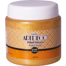 Artdeco : Metalik Rölyef Macunu : 220 ml : Altın