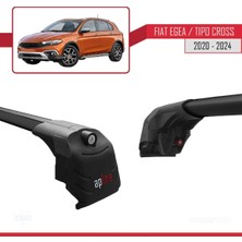 Fiat Egea Cross 2020 2021 2022 2023 2024 Ace-2 Ara Atkı Tavan Barı Siyah