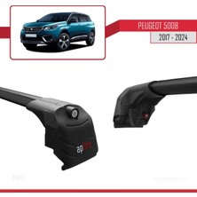 Peugeot 5008 2017 ve Sonrası ile Uyumlu Ace-2 Ara Atkı Tavan Barı Siyah