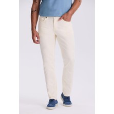 Jakamen Ekru Comfort Fit Pamuklu Rahat Kesim 5 cep Pantolon