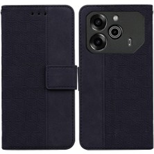 Bdt Shop Tecno Pova 6 Pro 5g Için Flip Case Cüzdan Kapak Premium Pu Deri Kabartmalı (Yurt Dışından)