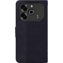 Bdt Shop Tecno Pova 6 Pro 5g Için Flip Case Cüzdan Kapak Premium Pu Deri Kabartmalı (Yurt Dışından)