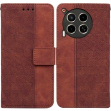 Bdt Shop Tecno Camon Için Flip Case 30 4g/5g Flip Folio Kickstand Özelliği Cüzdan Pu (Yurt Dışından)