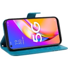 Bdt Shop Oppo Için Flip Case A93 5G/A74 5G/A54 5g Ayrılabilir El Kayışı Kabartmalı (Yurt Dışından)