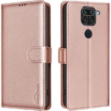 Bdt Shop Xiaomi Redmi Not 9 Için Flip Case Rfıd Engelleme Manyetik Cüzdan Kart Pu (Yurt Dışından)