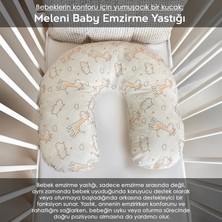 Meleni Baby Bebek Emzirme Yastığı,bebek Destek Minderi, Hamile Yastığı, Fermuarlı Yıkanabilir Emzirme Yastığı