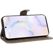 Bdt Shop Kredi Kartı Yuvası ile Huawei Nova 9 Için Yüksek Kaliteli Deri Flip Case (Yurt Dışından)