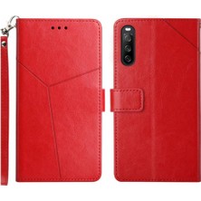 Bdt Shop Sony Xperia 10 Vı Için Flip Case Deri Cüzdan Kapak Çevirin Kitap Katlanır Tpu (Yurt Dışından)