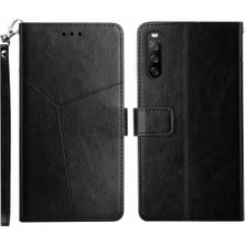 Bdt Shop Sony Xperia 10 Vı Için Flip Case Deri Cüzdan Kapak Çevirin Kitap Katlanır Tpu (Yurt Dışından)