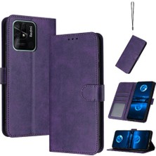 Bdt Shop Kart Yuvası ile Toka ile Xiaomi Redmi 10C Pu Deri Için Flip Case (Yurt Dışından)