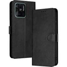 Bdt Shop Kart Yuvası ile Toka ile Xiaomi Redmi 10C Pu Deri Için Flip Case (Yurt Dışından)