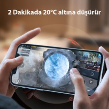 Coofbe Manyetic Kasırga Radyatörlü Telefon Soğutma Fanı Ultra Hızlı Soğutucu Soğutma Fanı Radyatör Soğutucu