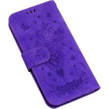 Bdt Shop Huawei Nova 12 Pro Kabartma Gül Çiçekler Flip Pu Deri Kapak Kılıf (Yurt Dışından)