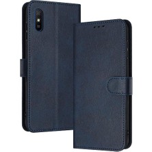 Bdt Shop Kart ile Toka ile Xiaomi Redmi 9A Kickstand Saf Renk Için Flip Case (Yurt Dışından)