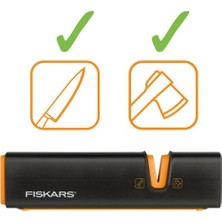 Fiskars Parçalama Baltası Xxs-X5 + Bileyicili Ağır Iş Bıçağı + Balta ve Bıçak Bileyici