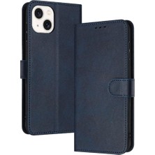 Manyi Mall Kart Yuvası Saf Renk ile Toka Kickstand ile IPhone 14 Için Flip Case (Yurt Dışından)