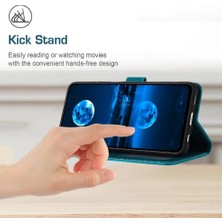 Manyi Mall Kart Yuvası Saf Renk ile Toka ile Nokia C22 Kickstand Için Flip Case (Yurt Dışından)