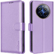 Manyi Mall Realme 12 Pro 5g Için Flip Case Cüzdan Rfıd Engelleme Pu Deri Kart Tutucu (Yurt Dışından)