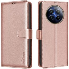 Manyi Mall Realme 12 Pro 5g Için Flip Case Cüzdan Rfıd Engelleme Pu Deri Kart Tutucu (Yurt Dışından)