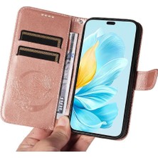 Manyi Mall Kredi Kartı Yuvası ile Onur 200 Lite 5g Için Flip Case Yüksek Kalite Deri (Yurt Dışından)