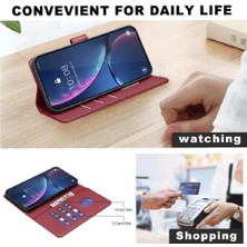 Manyi Mall Samsung Galaxy S23 Artı Pu Deri Cüzdan Kart Tutucu Rfıd Için Flip Case (Yurt Dışından)