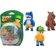 Stumble Guys 3’lü Figür Seti - Megalodon – Capybara – Mr Stumble