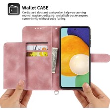 Manyi Mall Samsung Galaxy A52 Kabartmalı Bileklik Darbeye Dayanıklı Çoklu Için Flip Case (Yurt Dışından)