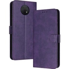 Manyi Mall Nokia G10/G20/G30 Kickstand Için Flip Case Kart Yuvası ile Pu Deri Saf (Yurt Dışından)